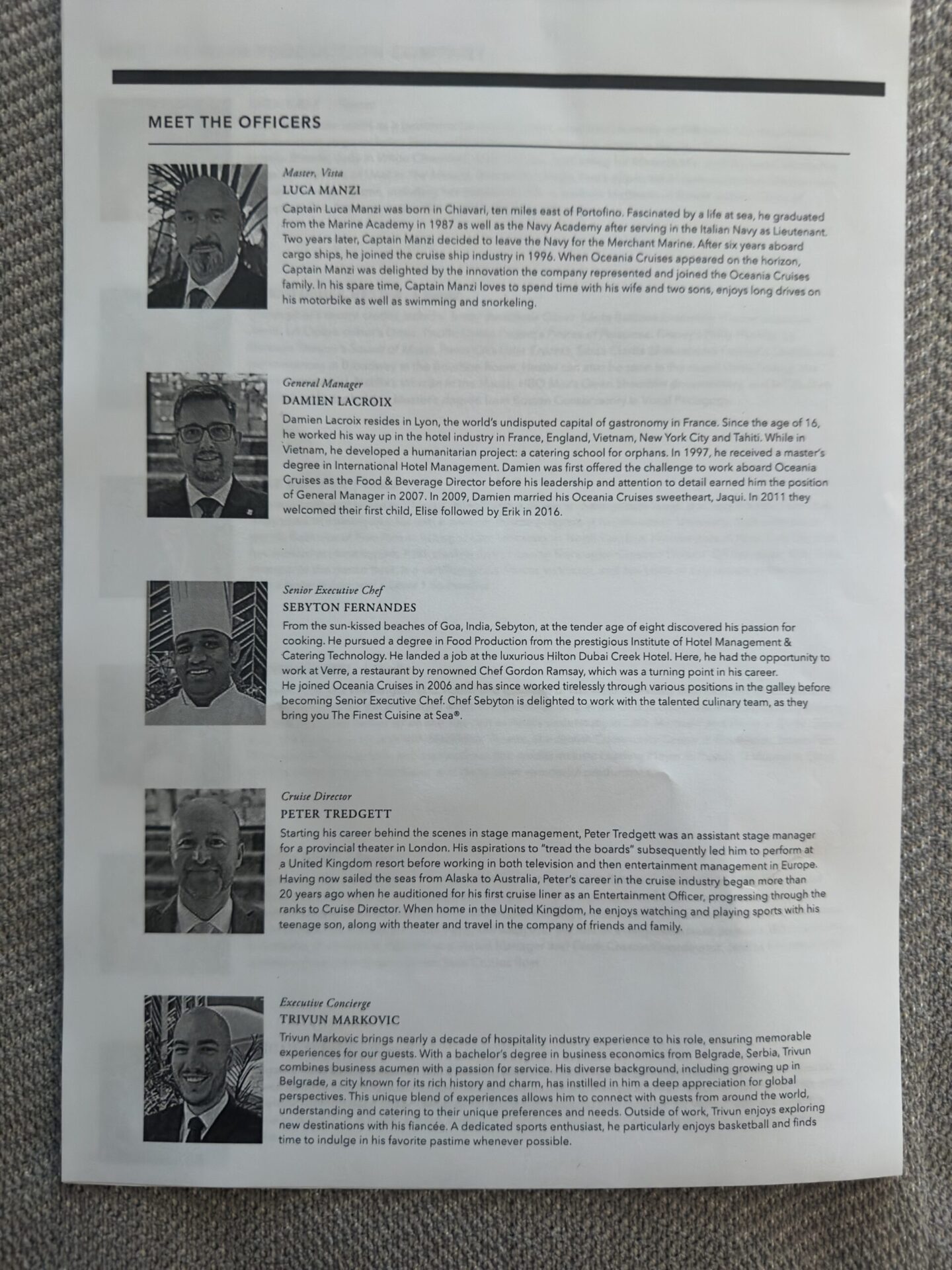 OCEANIA CRUISES - VISTA - Gallery Image